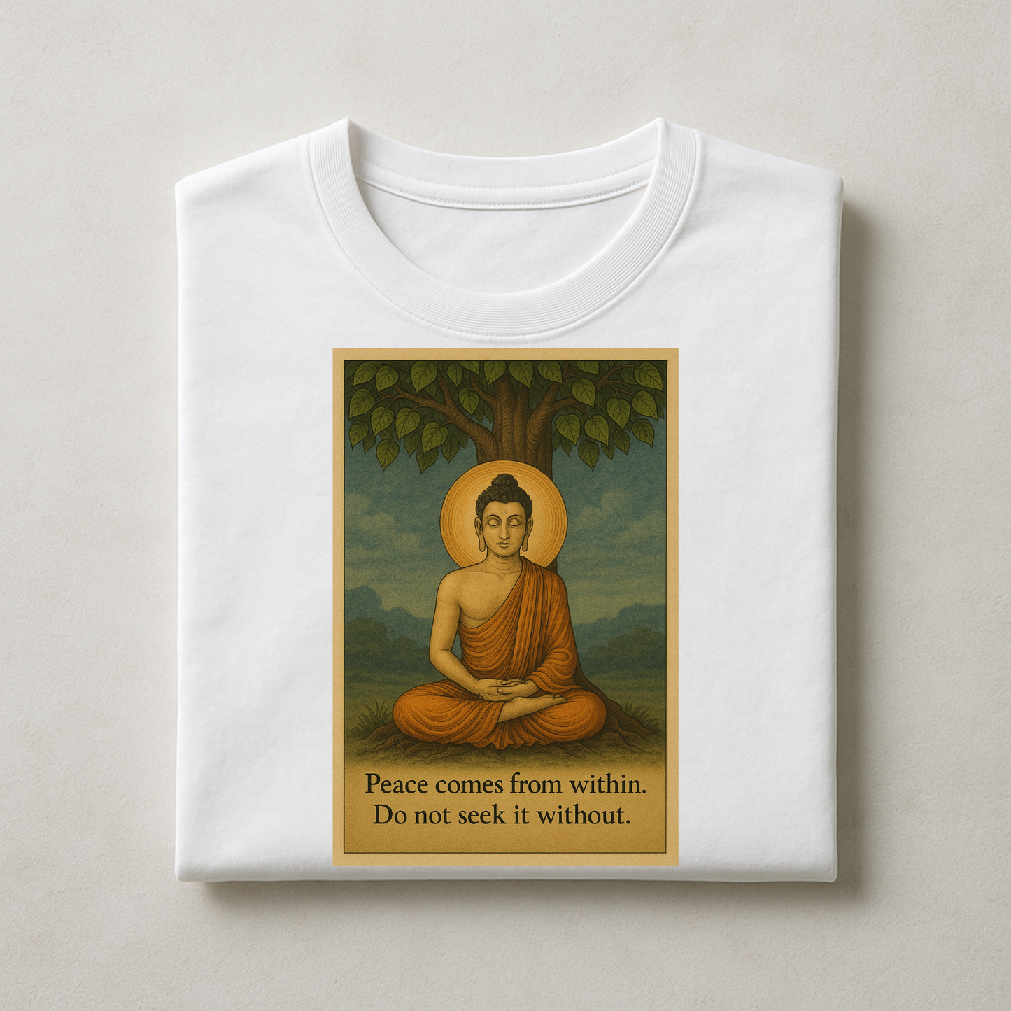 Lord Buddha Peace Unisex Classic Crew T-Shirt
