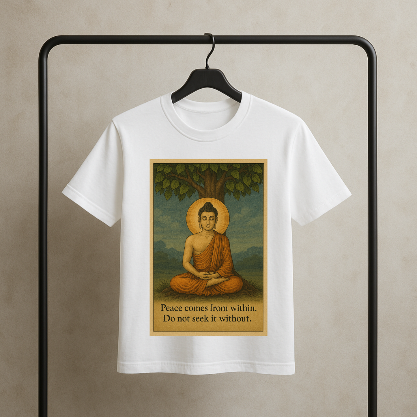 Lord Buddha Peace Unisex Classic Crew T-Shirt