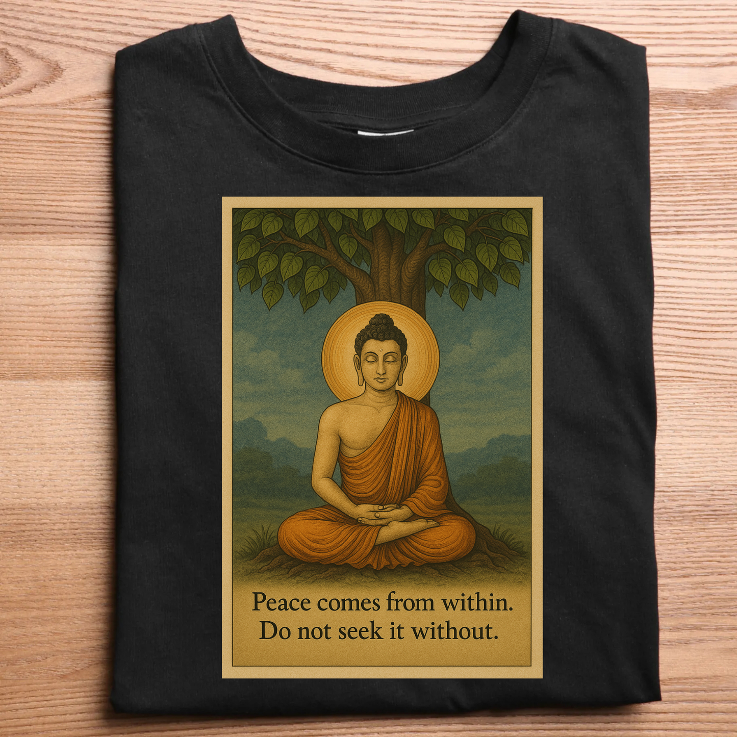 Lord Buddha Peace Unisex Classic Crew T-Shirt