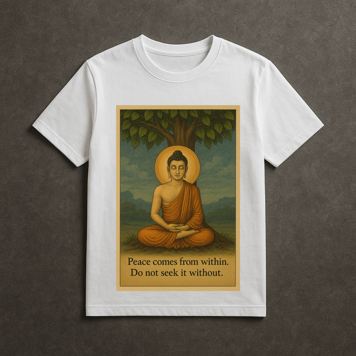 Lord Buddha Peace Unisex Classic Crew T-Shirt