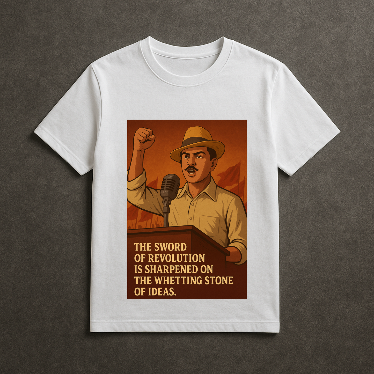 Bhagat Singh Inspirational Unisex Classic Crew T-Shirt