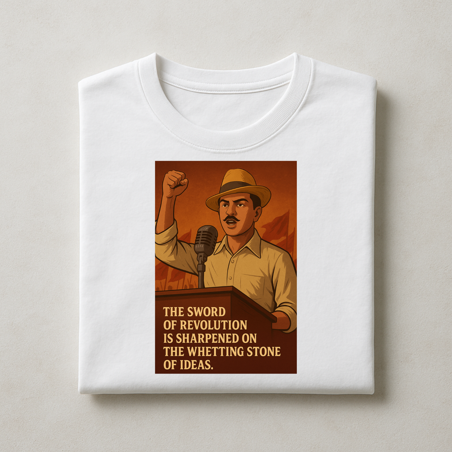 Bhagat Singh Inspirational Unisex Classic Crew T-Shirt