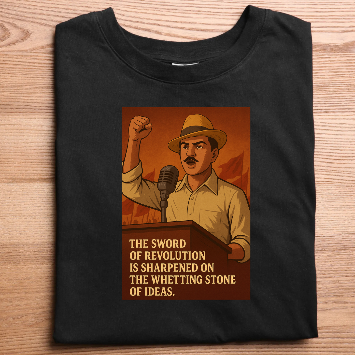 Bhagat Singh Inspirational Unisex Classic Crew T-Shirt