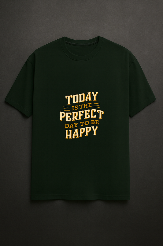 Happy Today Unisex Classic Crew T-Shirt