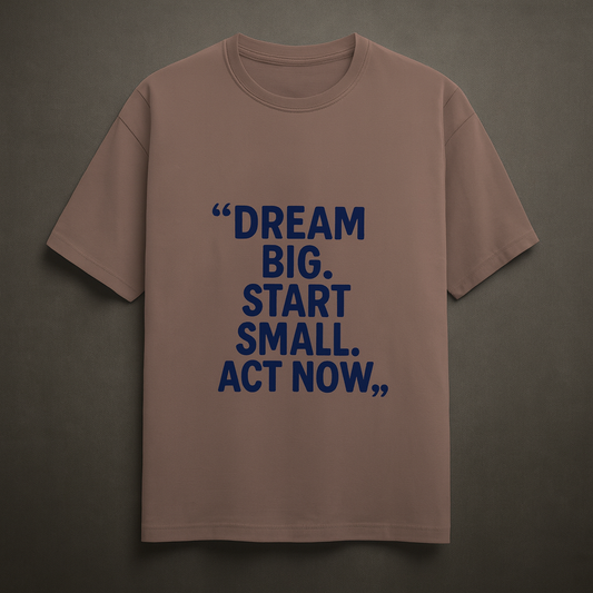 Dream Big Start Small Unisex Classic Crew T-Shirt