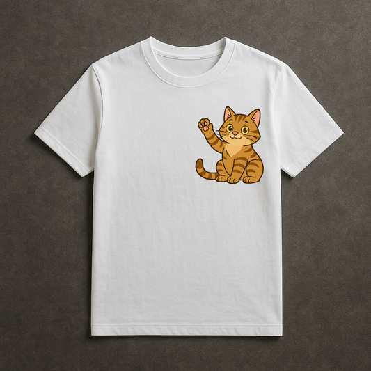 Peaceful Cat Unisex Classic Crew T-Shirt